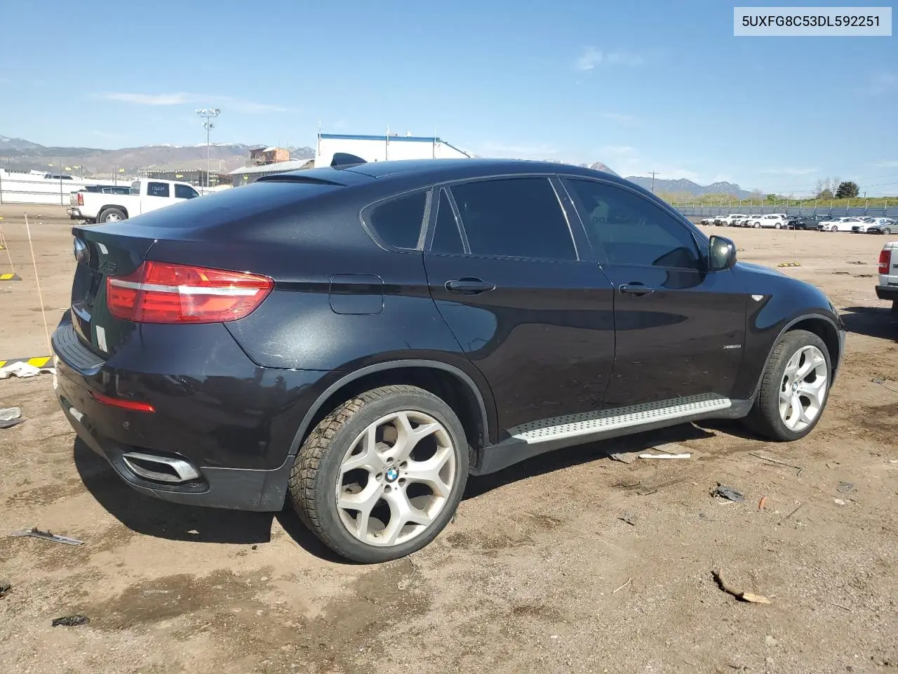 2013 BMW X6 xDrive50I VIN: 5UXFG8C53DL592251 Lot: 56206245