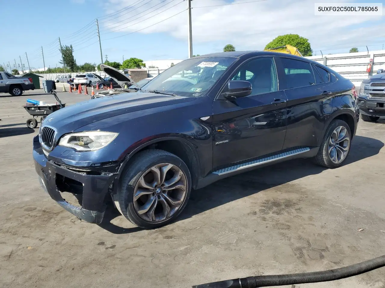 2013 BMW X6 xDrive35I VIN: 5UXFG2C50DL785065 Lot: 57036985