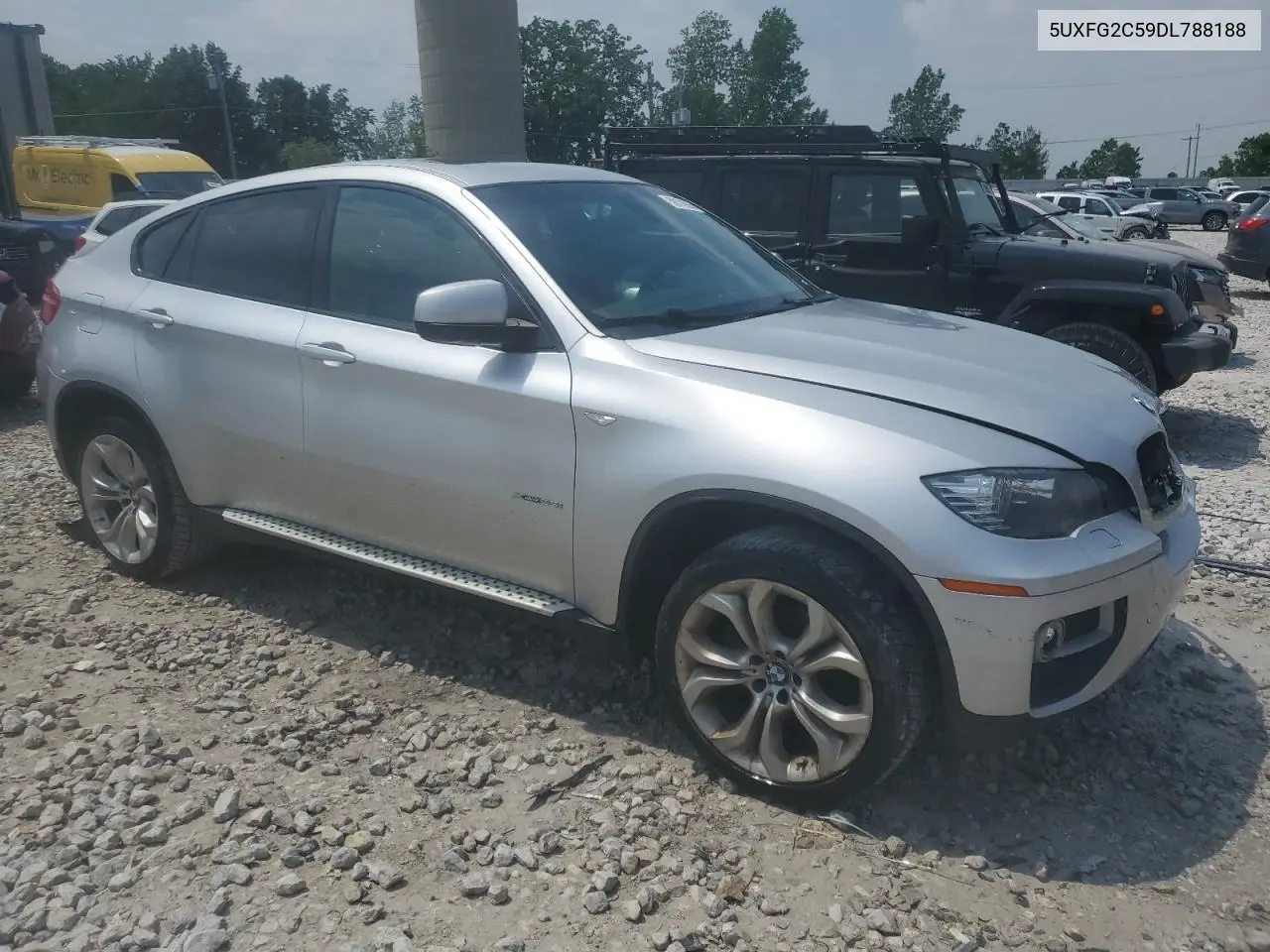 2013 BMW X6 xDrive35I VIN: 5UXFG2C59DL788188 Lot: 59176935