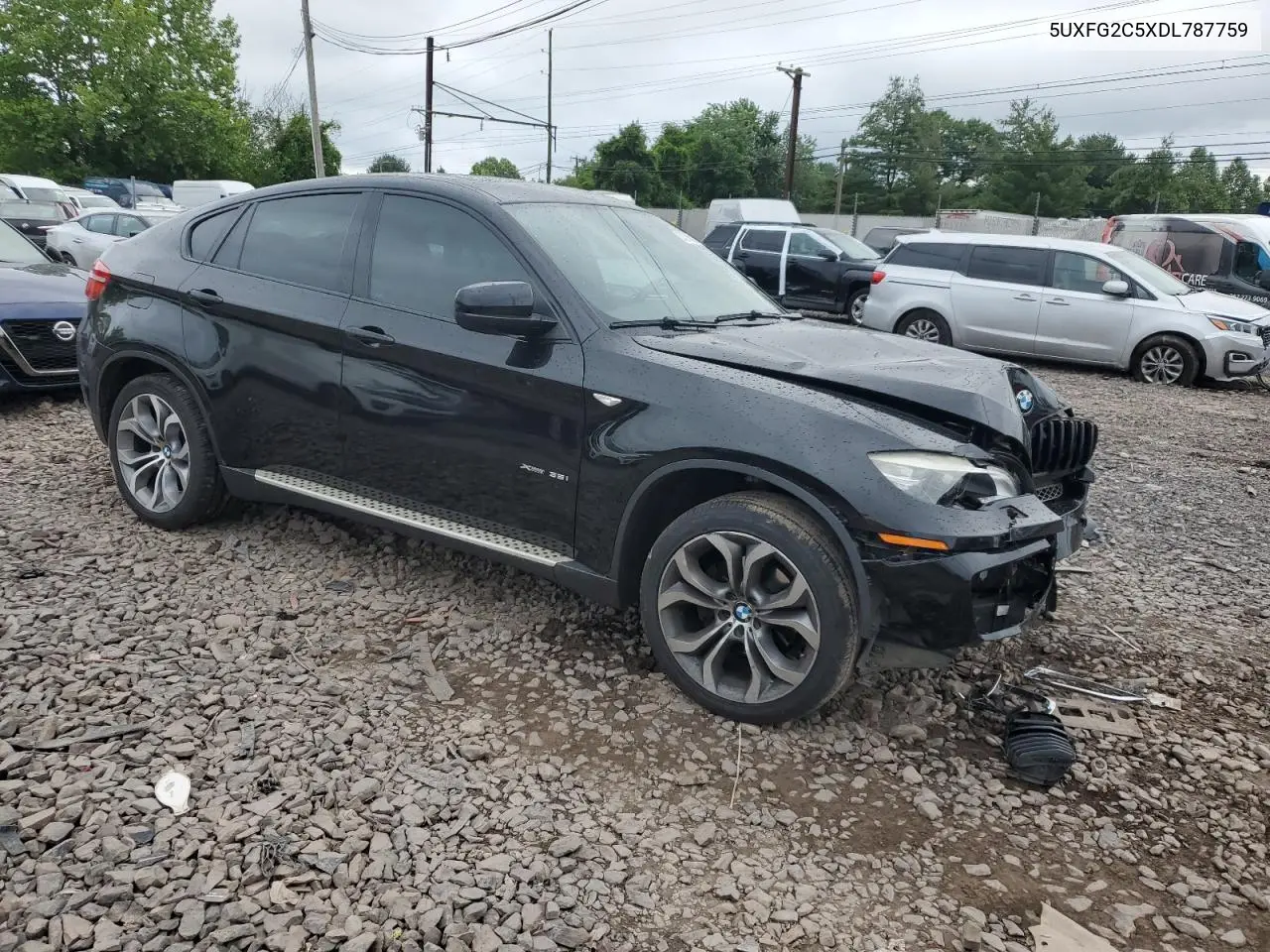 2013 BMW X6 xDrive35I VIN: 5UXFG2C5XDL787759 Lot: 62209025