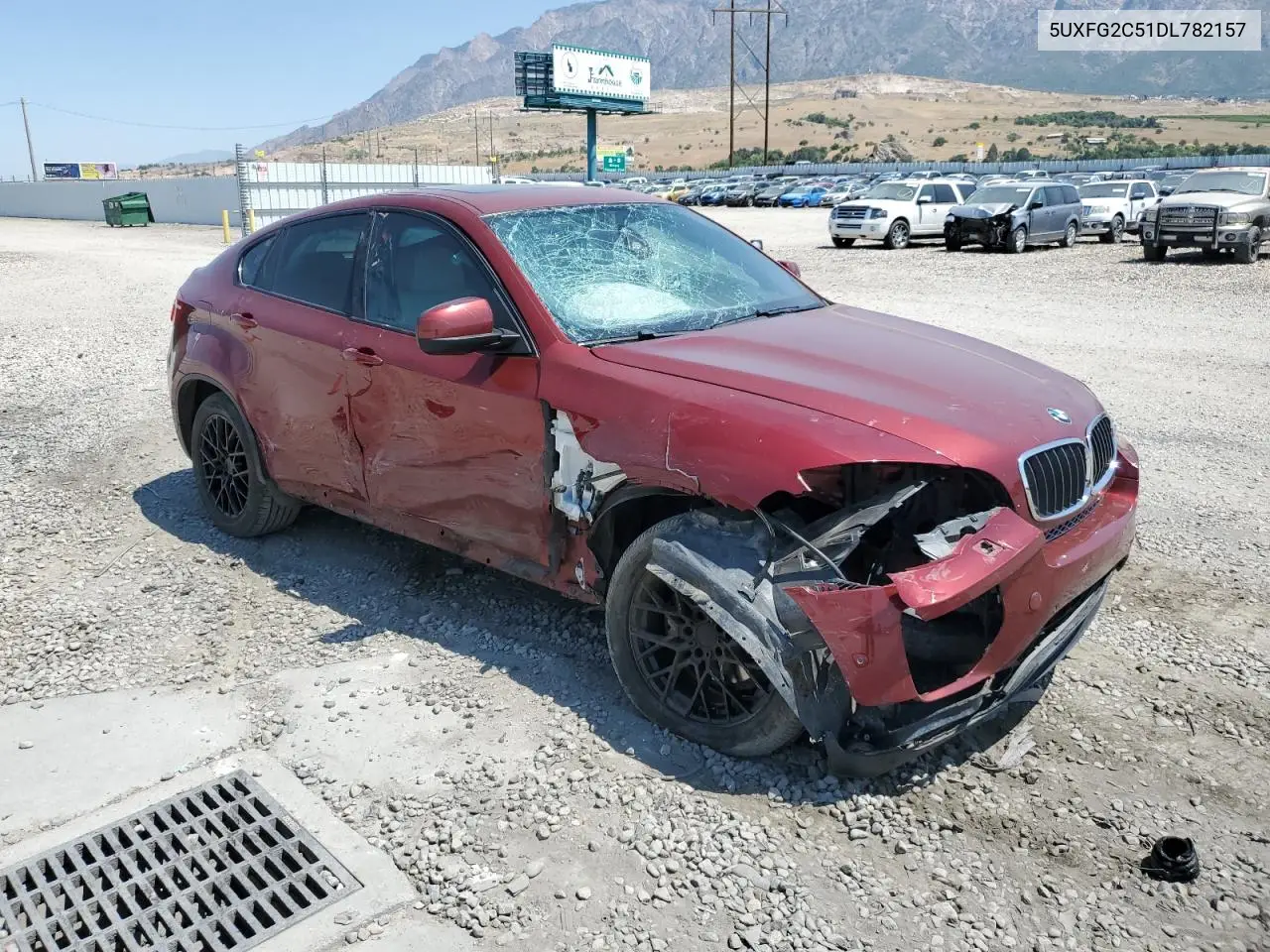 2013 BMW X6 xDrive35I VIN: 5UXFG2C51DL782157 Lot: 62762785