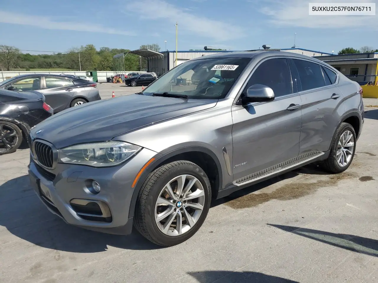 2015 BMW X6 xDrive35I VIN: 5UXKU2C57F0N76711 Lot: 53861165