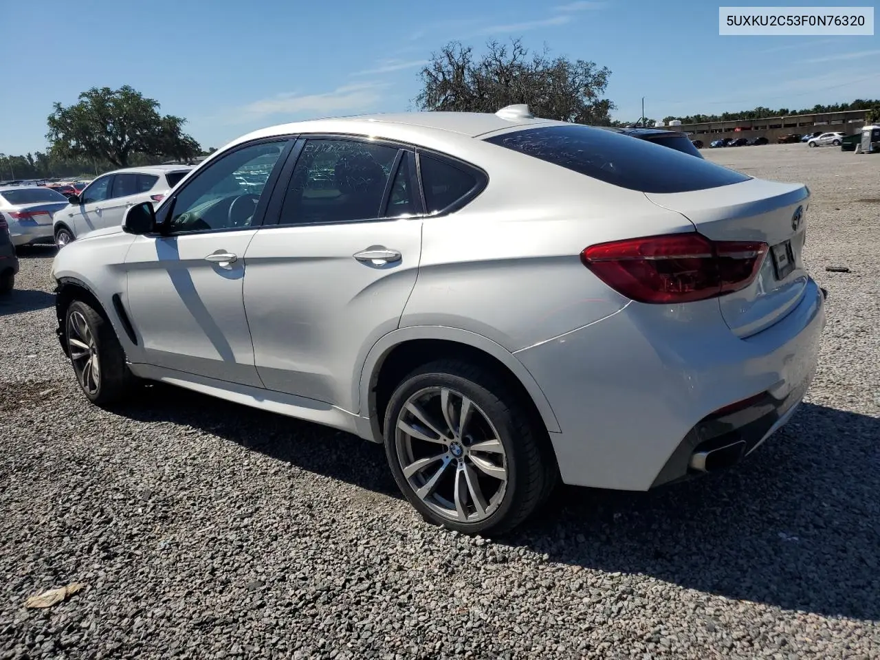 2015 BMW X6 xDrive35I VIN: 5UXKU2C53F0N76320 Lot: 60108925