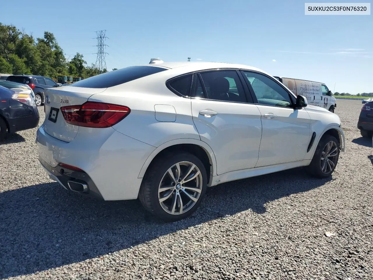 2015 BMW X6 xDrive35I VIN: 5UXKU2C53F0N76320 Lot: 60108925