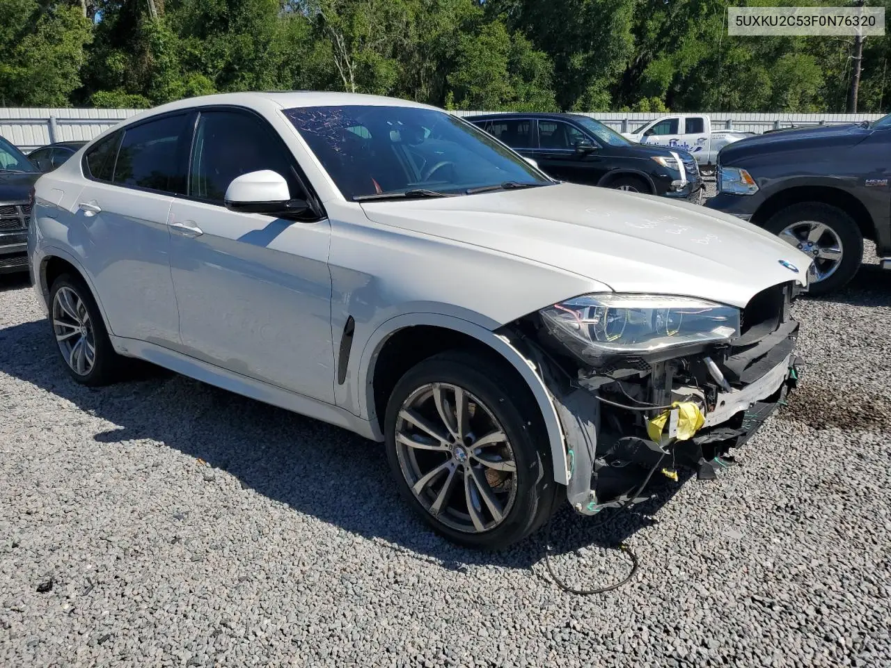2015 BMW X6 xDrive35I VIN: 5UXKU2C53F0N76320 Lot: 60108925