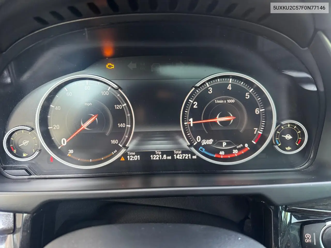 2015 BMW X6 xDrive35I VIN: 5UXKU2C57F0N77146 Lot: 62417235