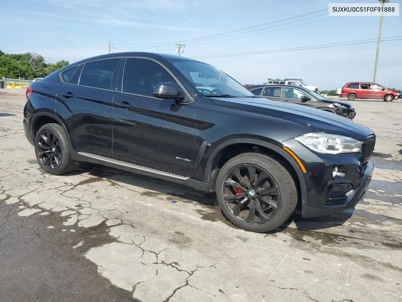 2015 BMW X6 Sdrive35I VIN: 5UXKU0C51F0F91888 Lot: 63059375