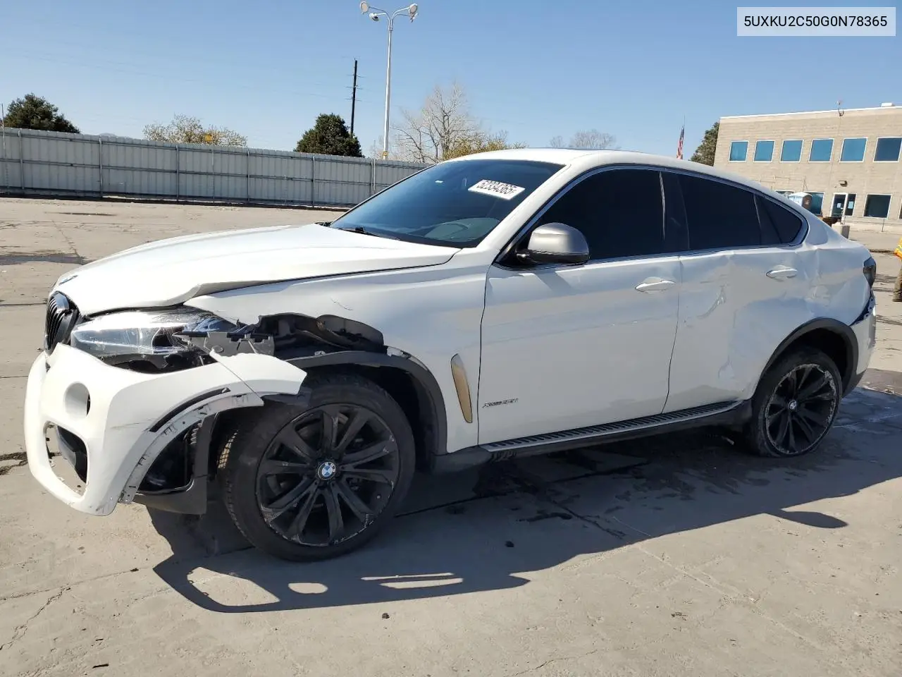 2016 BMW X6 xDrive35I VIN: 5UXKU2C50G0N78365 Lot: 52334365
