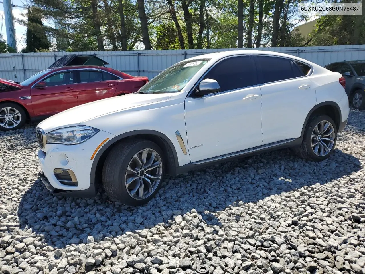 2016 BMW X6 xDrive35I VIN: 5UXKU2C53G0N78487 Lot: 55889705