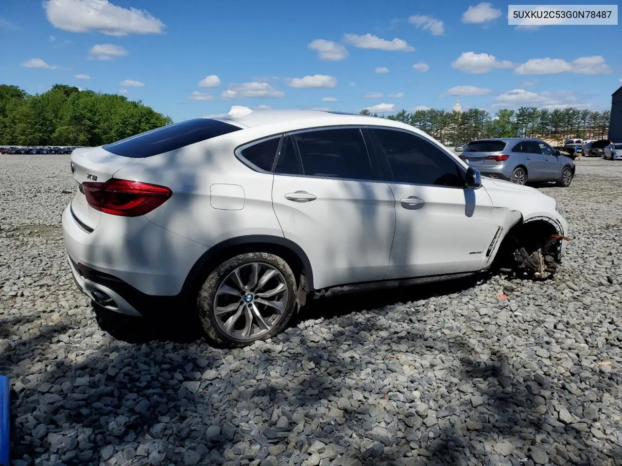 2016 BMW X6 xDrive35I VIN: 5UXKU2C53G0N78487 Lot: 55889705