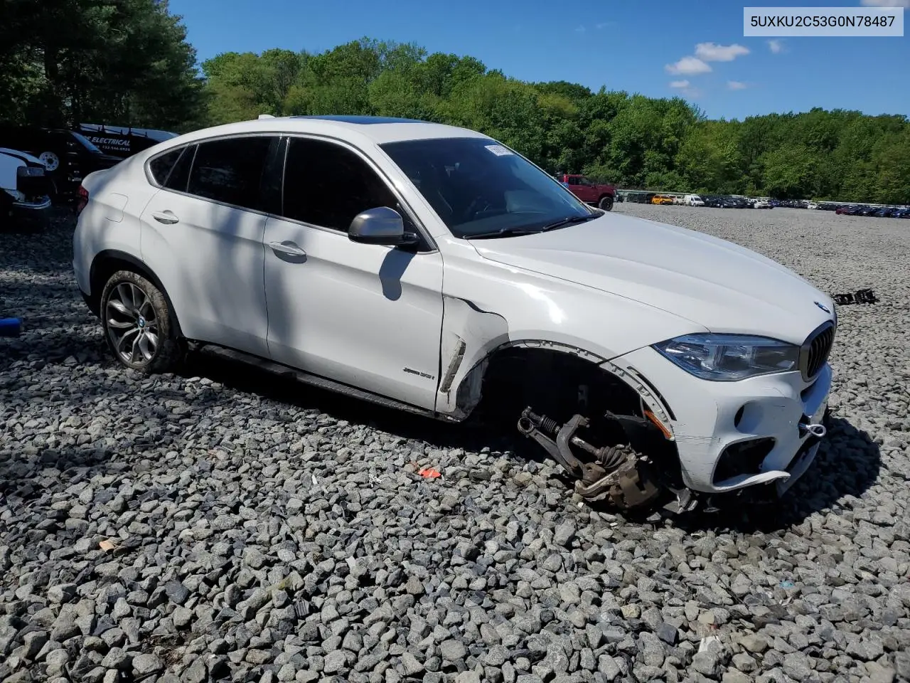 2016 BMW X6 xDrive35I VIN: 5UXKU2C53G0N78487 Lot: 55889705