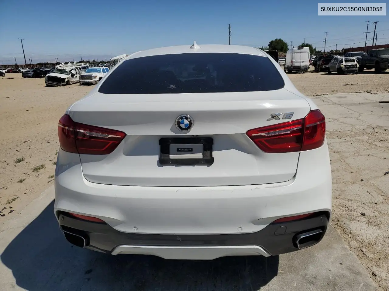 2016 BMW X6 xDrive35I VIN: 5UXKU2C55G0N83058 Lot: 56870485