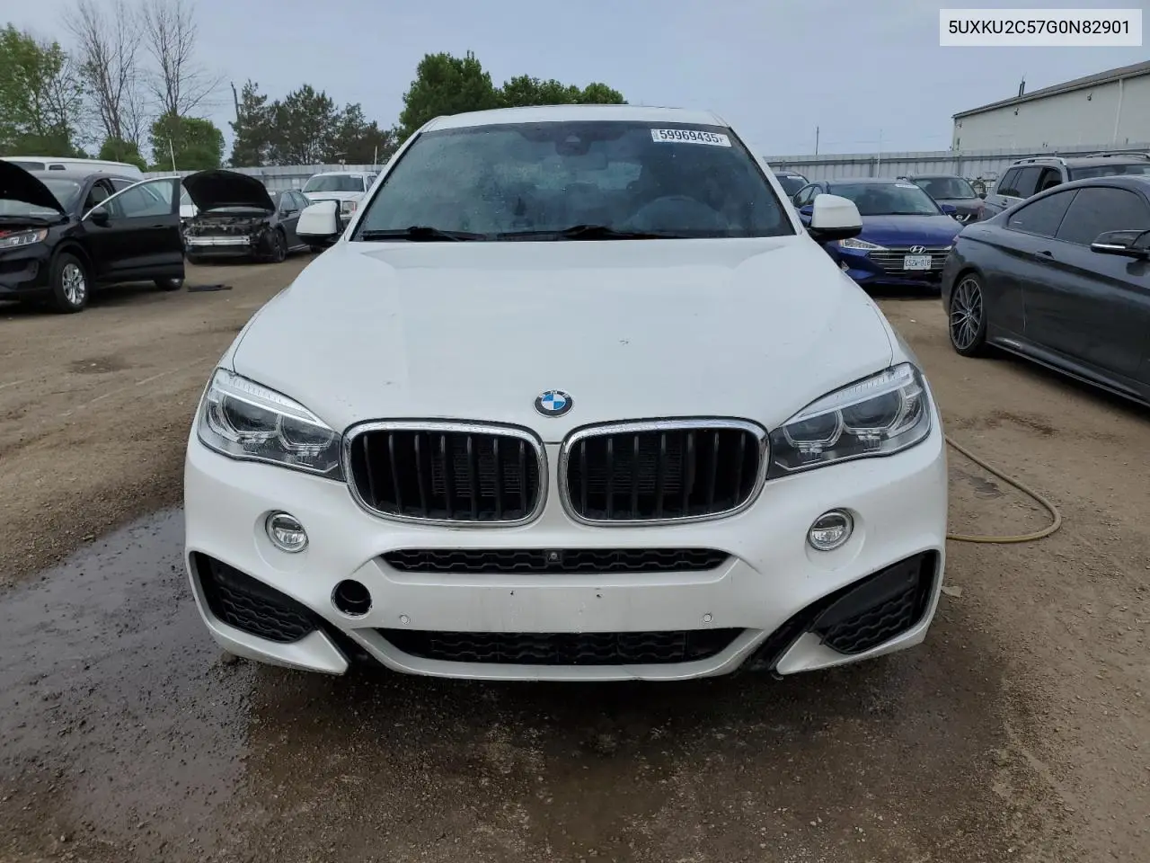 2016 BMW X6 xDrive35I VIN: 5UXKU2C57G0N82901 Lot: 59969435