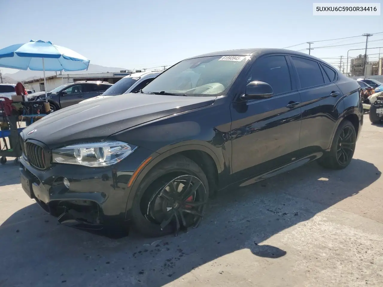 2016 BMW X6 xDrive50I VIN: 5UXKU6C59G0R34416 Lot: 61593945