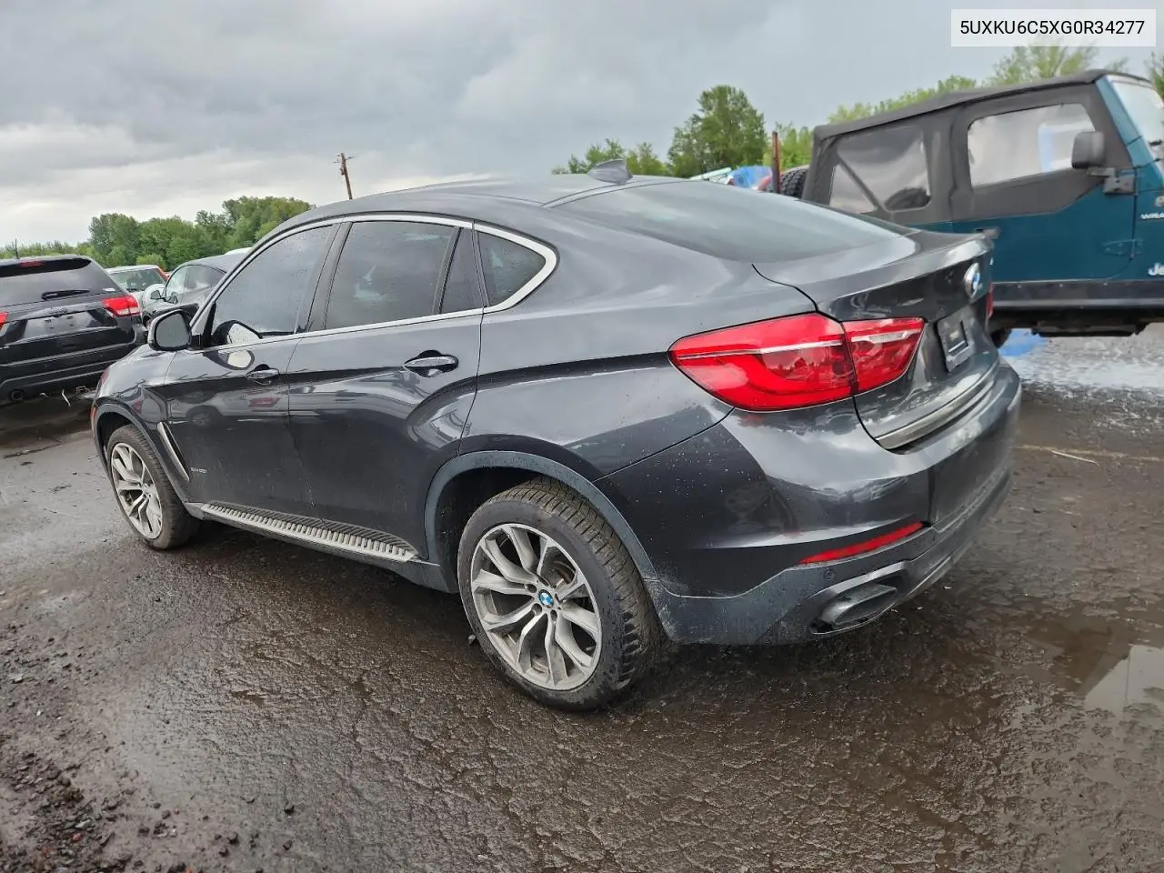 2016 BMW X6 xDrive50I VIN: 5UXKU6C5XG0R34277 Lot: 62030165