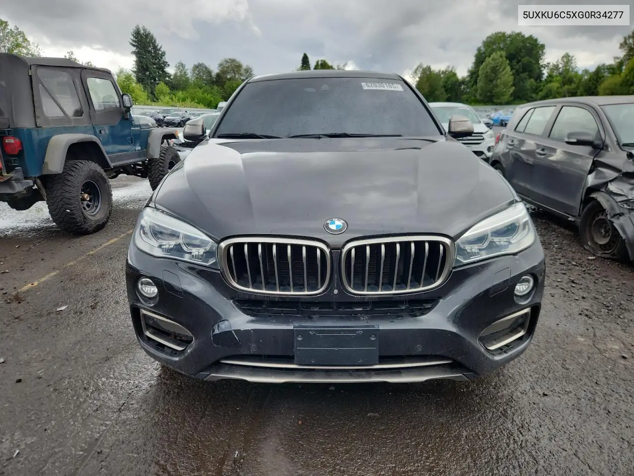 2016 BMW X6 xDrive50I VIN: 5UXKU6C5XG0R34277 Lot: 62030165
