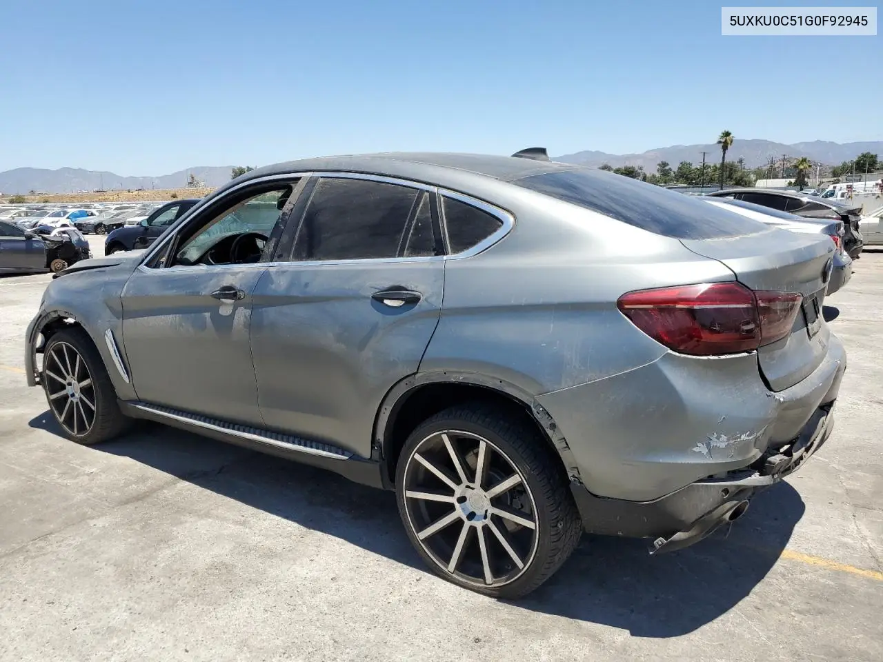 2016 BMW X6 Sdrive35I VIN: 5UXKU0C51G0F92945 Lot: 62681315