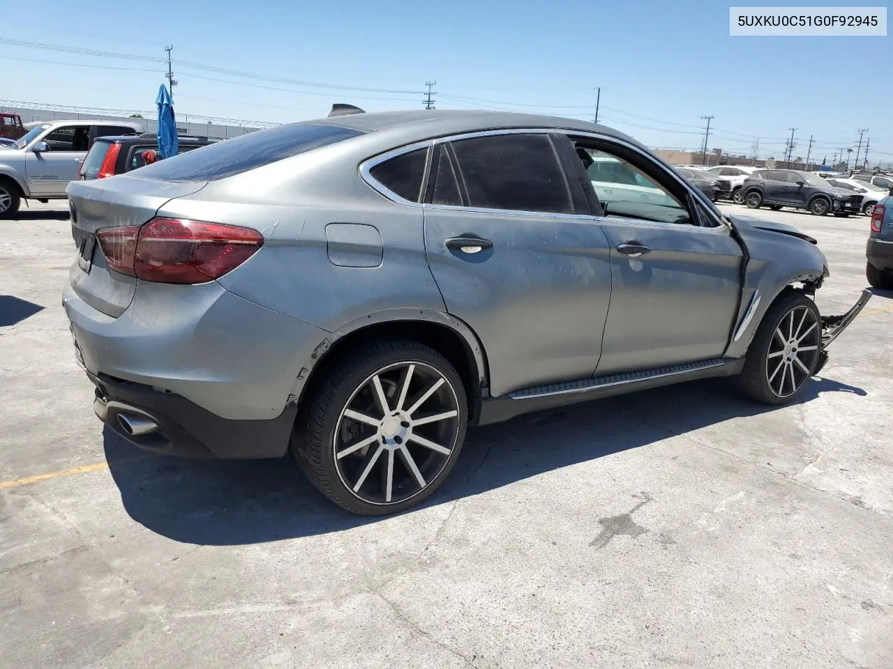 2016 BMW X6 Sdrive35I VIN: 5UXKU0C51G0F92945 Lot: 62681315