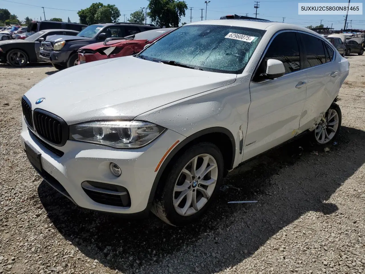 2016 BMW X6 xDrive35I VIN: 5UXKU2C58G0N81465 Lot: 62960075