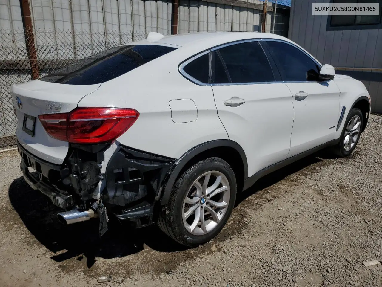 2016 BMW X6 xDrive35I VIN: 5UXKU2C58G0N81465 Lot: 62960075