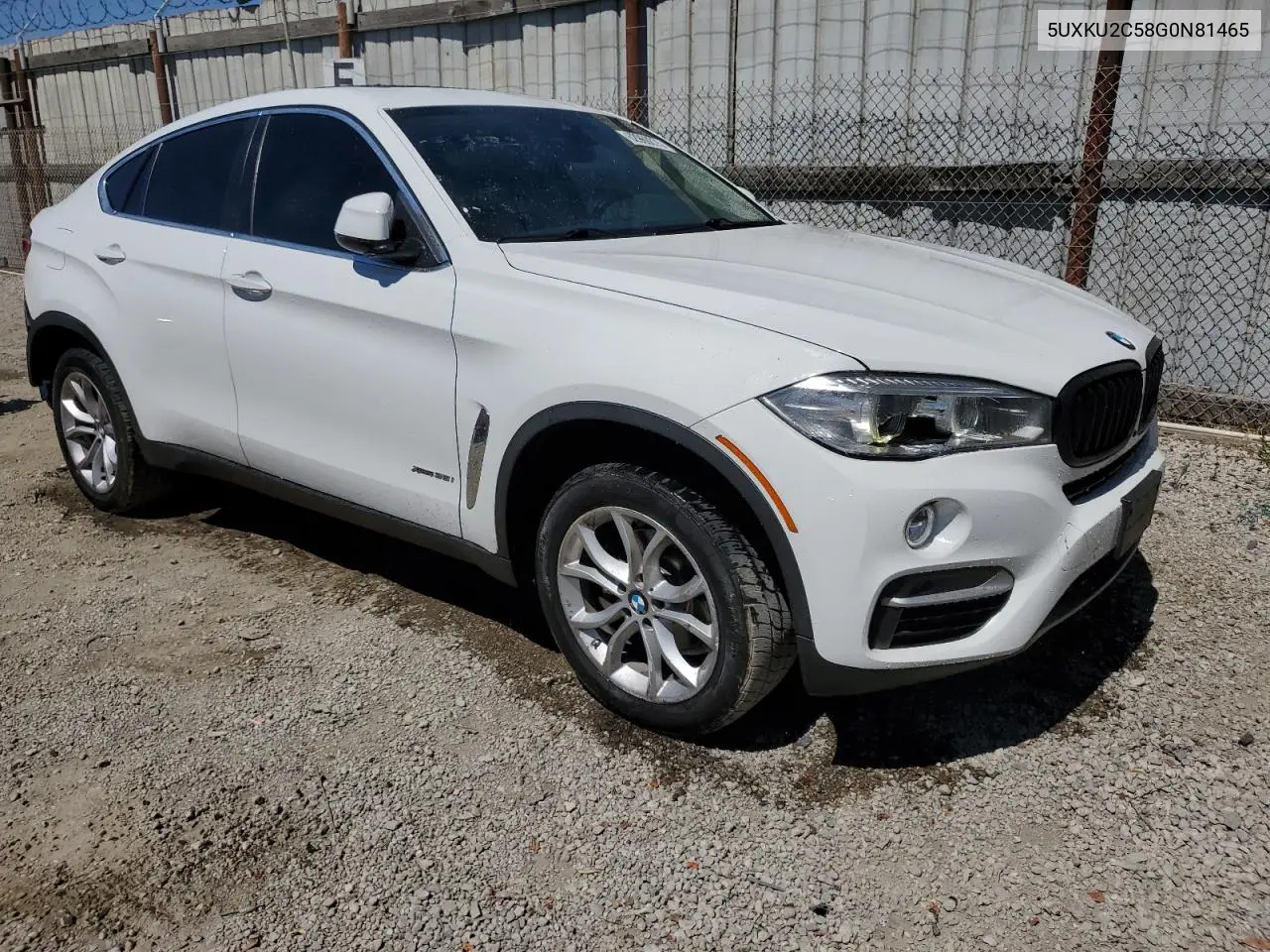 2016 BMW X6 xDrive35I VIN: 5UXKU2C58G0N81465 Lot: 62960075
