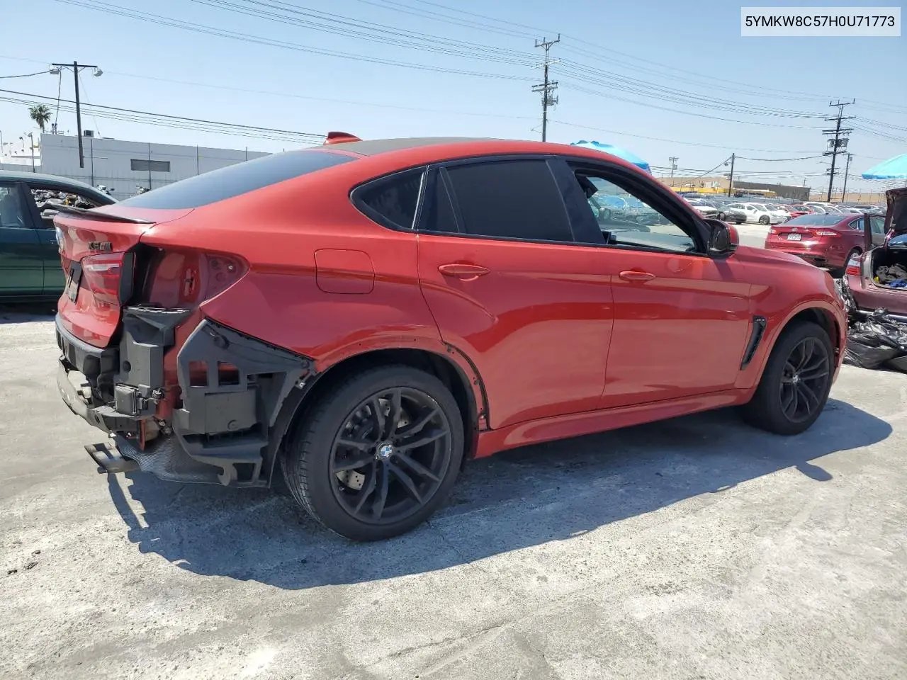 2017 BMW X6 M VIN: 5YMKW8C57H0U71773 Lot: 51582765