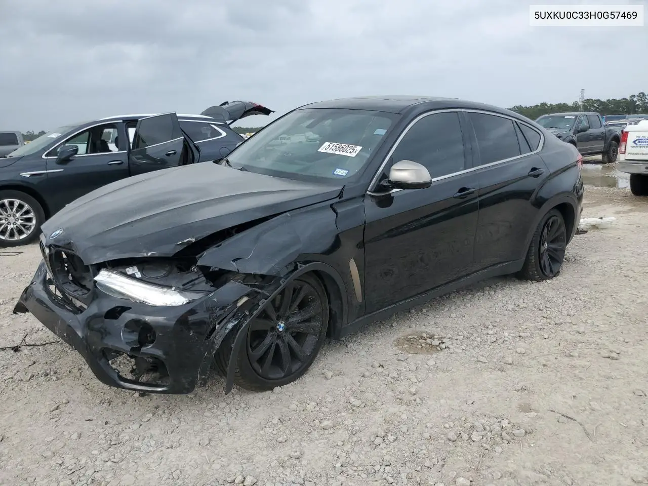 2017 BMW X6 Sdrive35I VIN: 5UXKU0C33H0G57469 Lot: 51586025