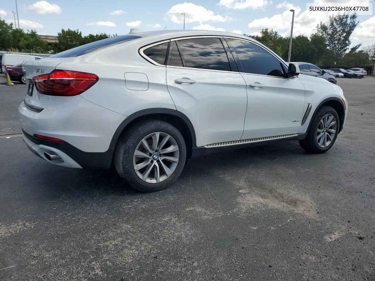 2017 BMW X6 xDrive35I VIN: 5UXKU2C36H0X47708 Lot: 54020075