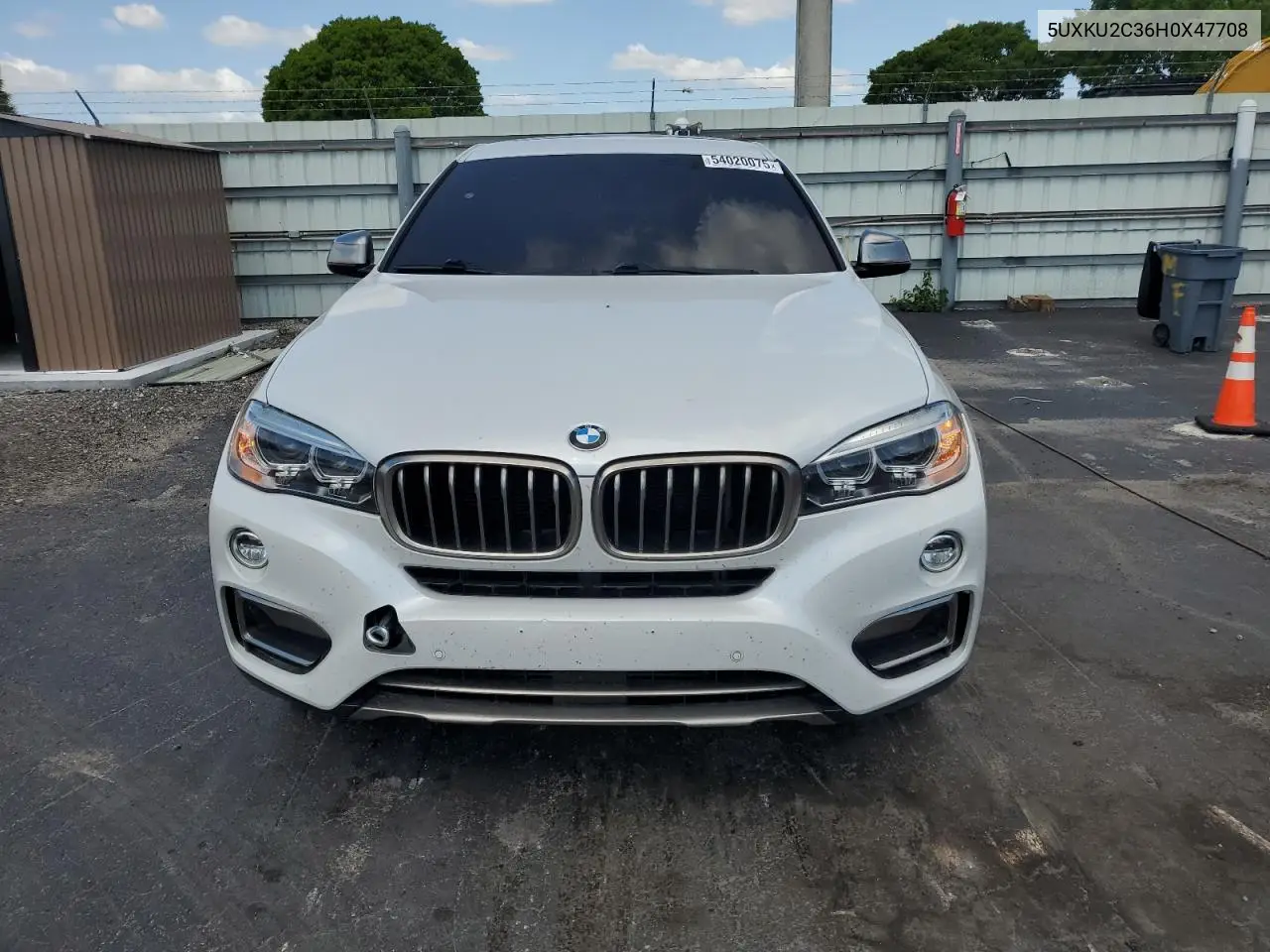 2017 BMW X6 xDrive35I VIN: 5UXKU2C36H0X47708 Lot: 54020075