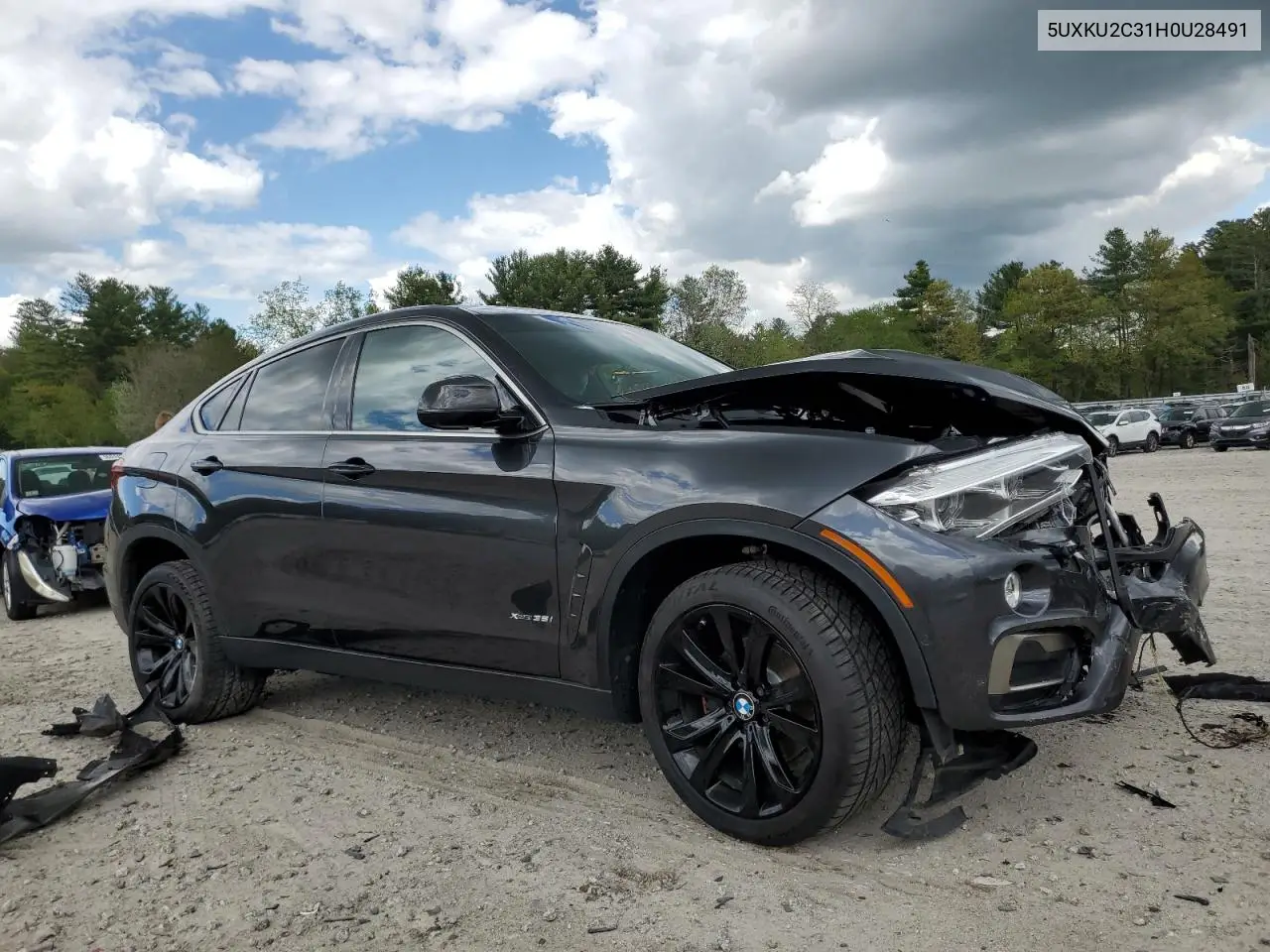 2017 BMW X6 xDrive35I VIN: 5UXKU2C31H0U28491 Lot: 56158015