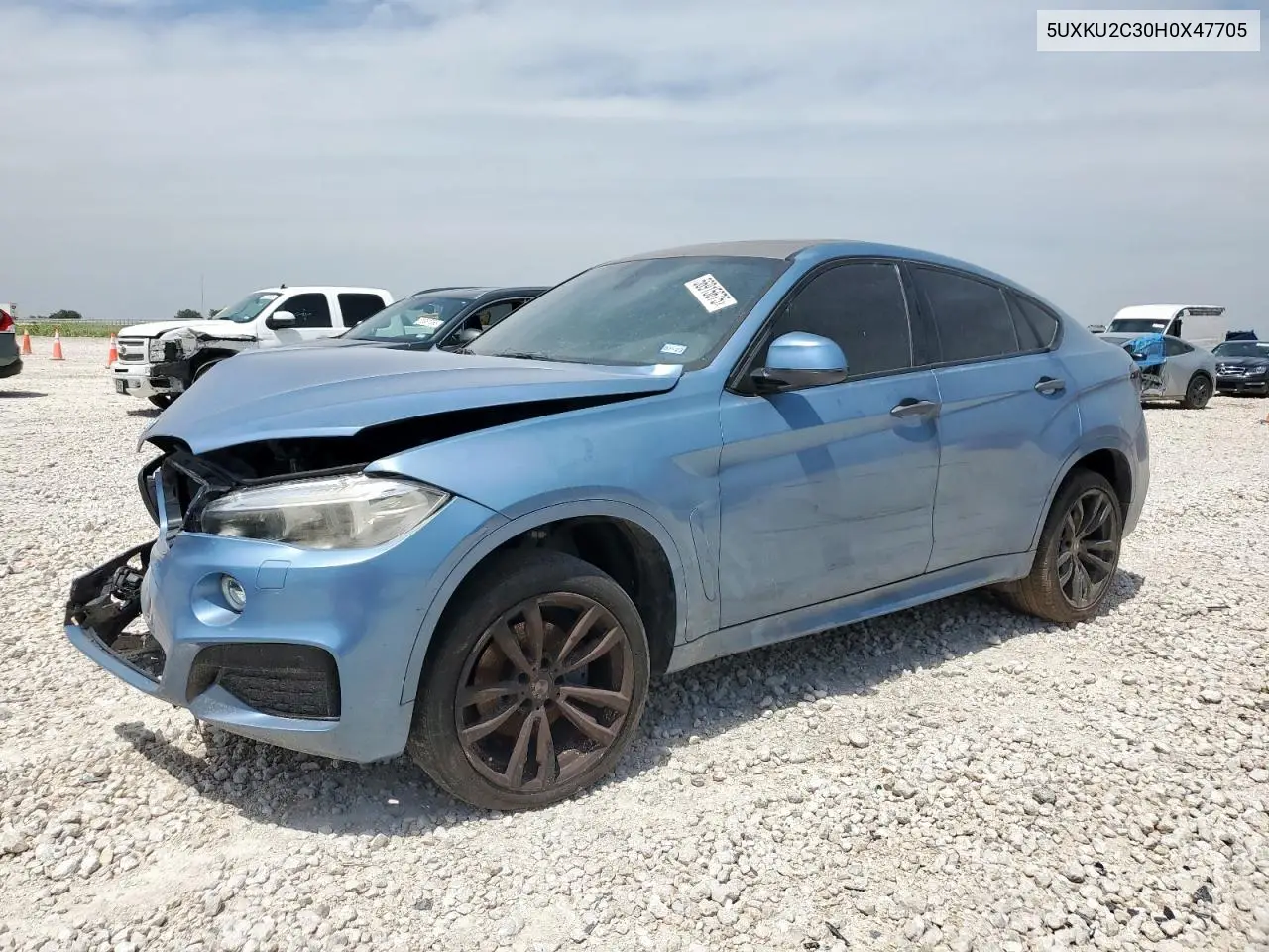 2017 BMW X6 xDrive35I VIN: 5UXKU2C30H0X47705 Lot: 56915675