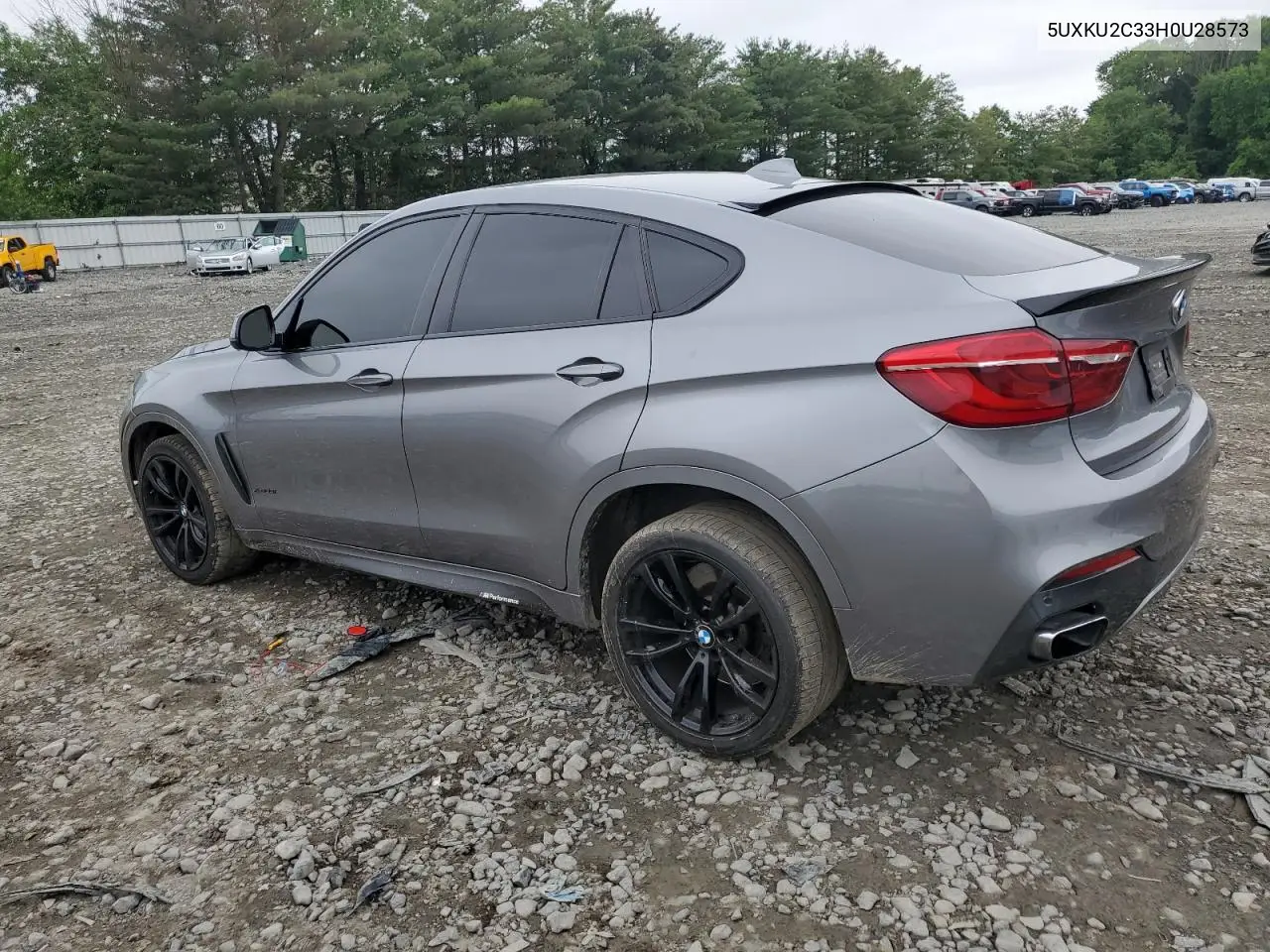 2017 BMW X6 xDrive35I VIN: 5UXKU2C33H0U28573 Lot: 60952985