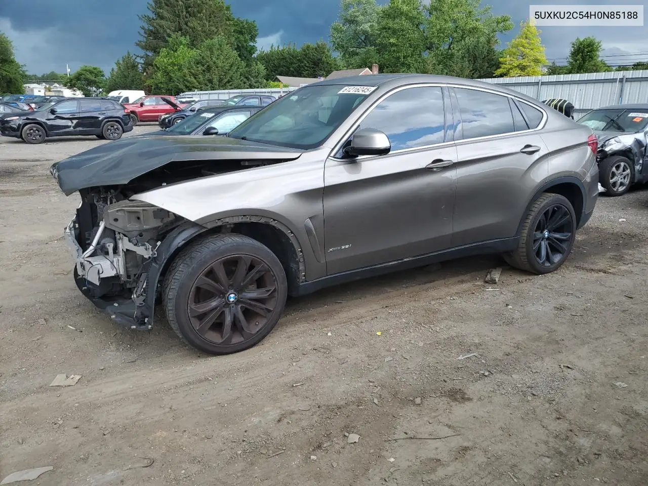 2017 BMW X6 xDrive35I VIN: 5UXKU2C54H0N85188 Lot: 61216245