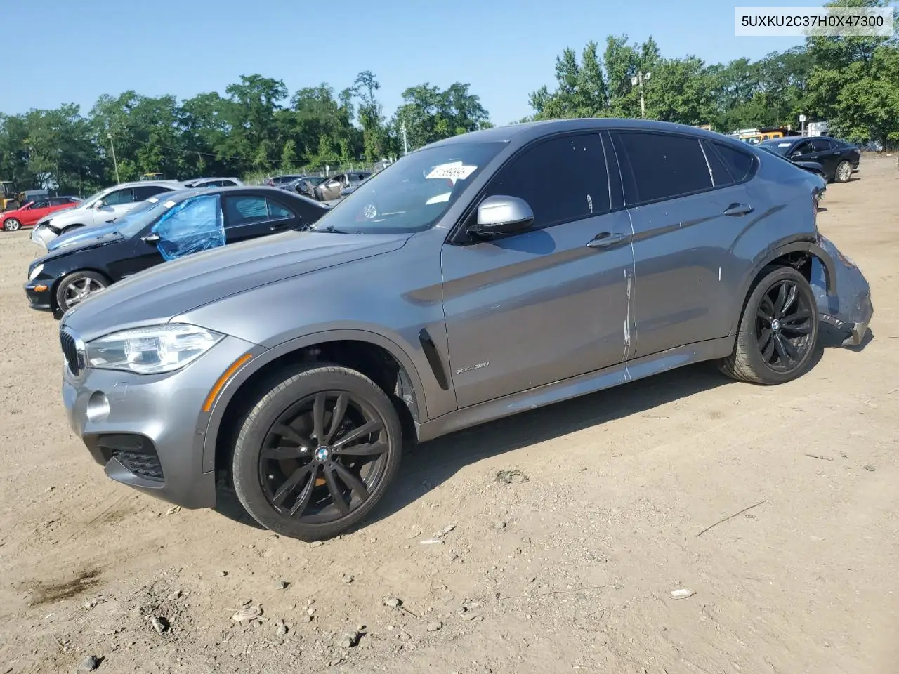 2017 BMW X6 xDrive35I VIN: 5UXKU2C37H0X47300 Lot: 61589895