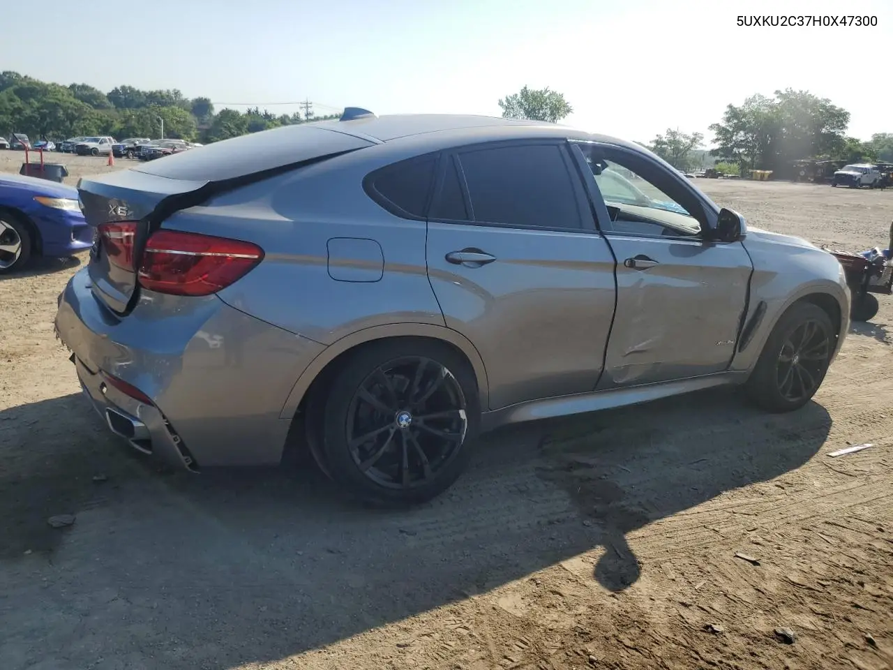2017 BMW X6 xDrive35I VIN: 5UXKU2C37H0X47300 Lot: 61589895