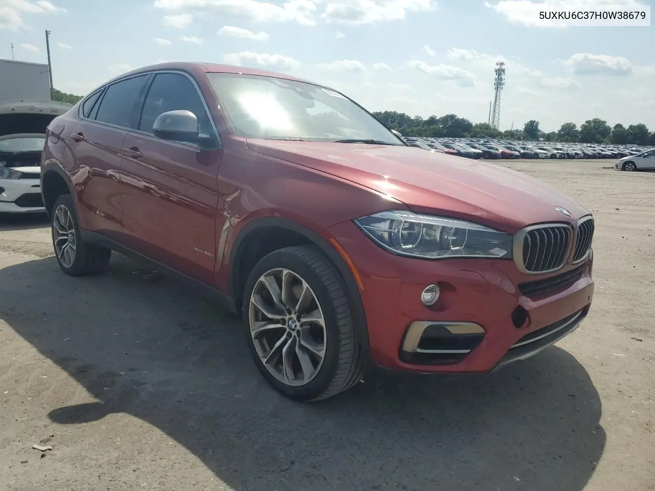 2017 BMW X6 xDrive50I VIN: 5UXKU6C37H0W38679 Lot: 62335925