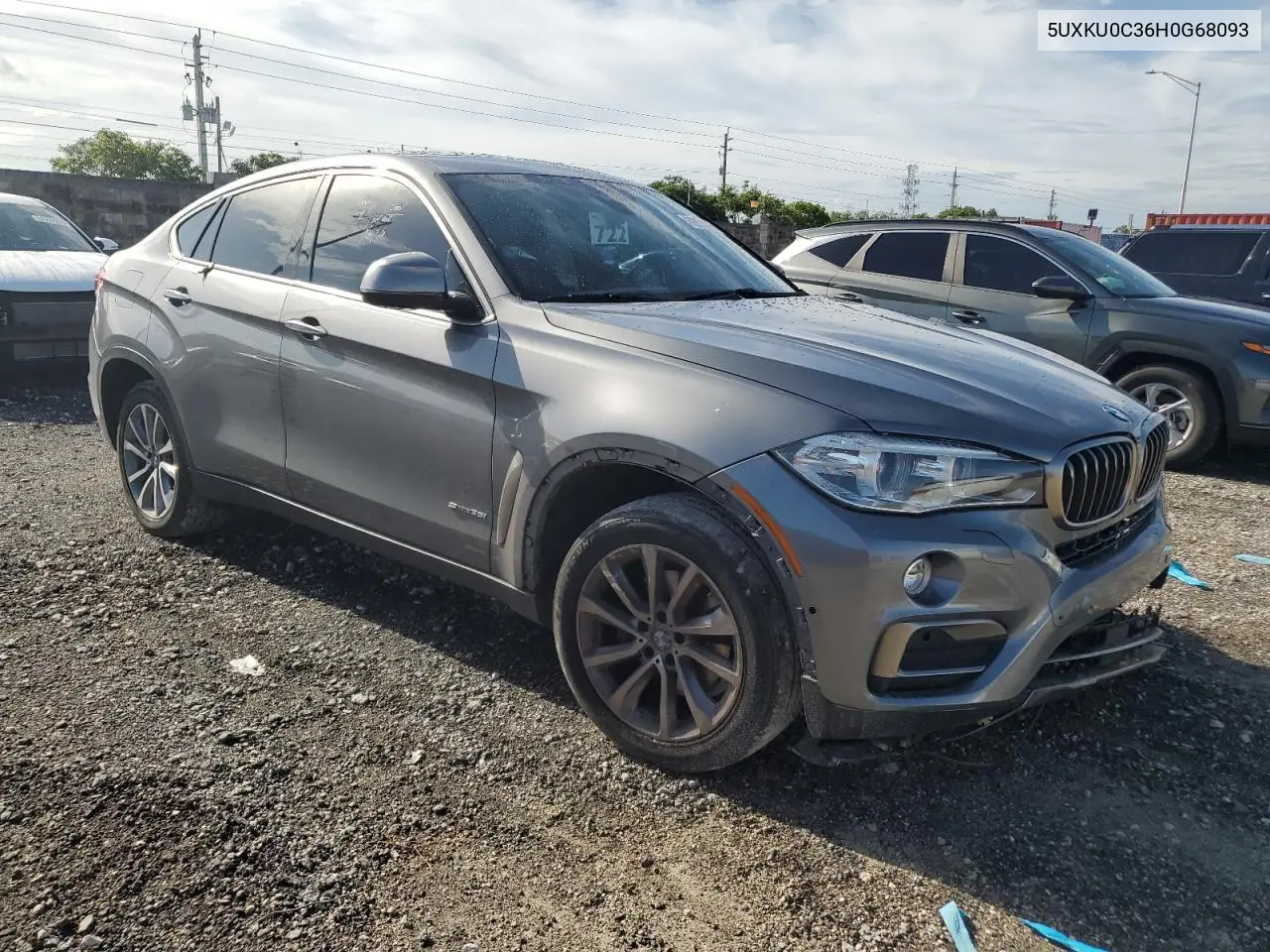 2017 BMW X6 Sdrive35I VIN: 5UXKU0C36H0G68093 Lot: 62809415