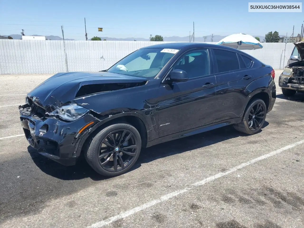 2017 BMW X6 xDrive50I VIN: 5UXKU6C36H0W38544 Lot: 63162835