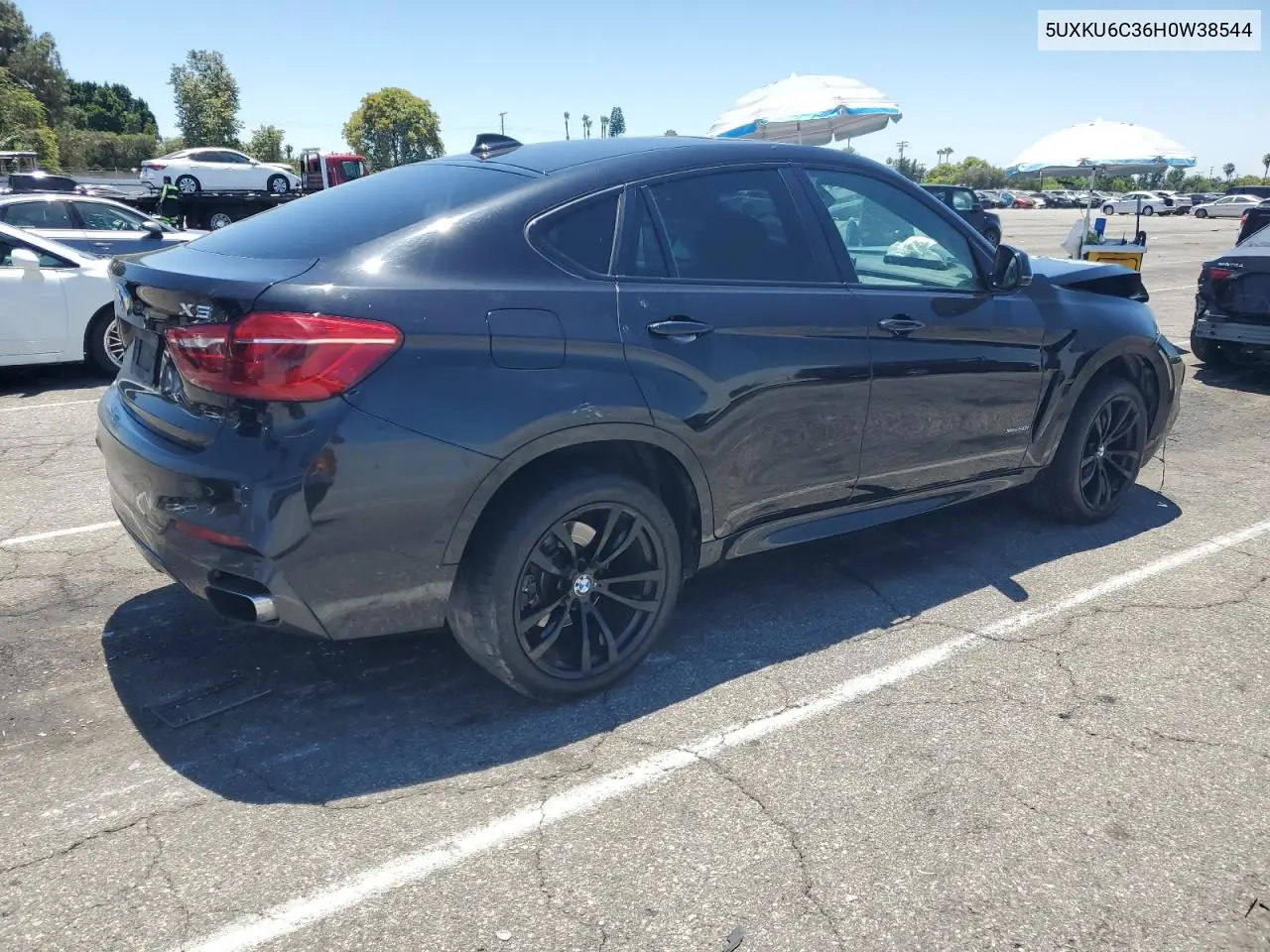 2017 BMW X6 xDrive50I VIN: 5UXKU6C36H0W38544 Lot: 63162835