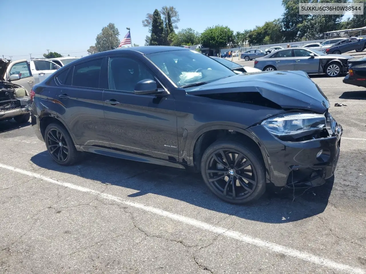 2017 BMW X6 xDrive50I VIN: 5UXKU6C36H0W38544 Lot: 63162835