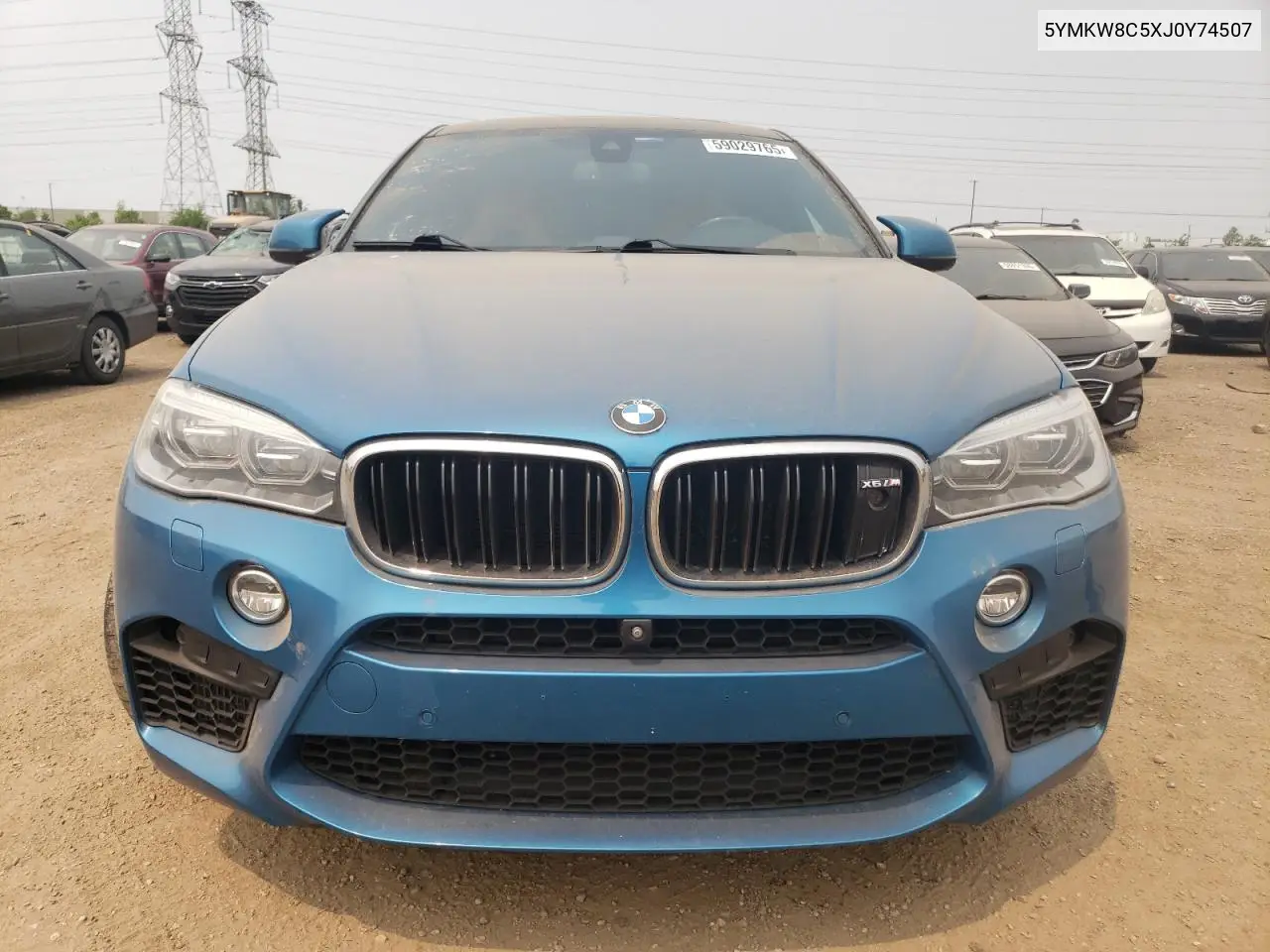 2018 BMW X6 M VIN: 5YMKW8C5XJ0Y74507 Lot: 59029765