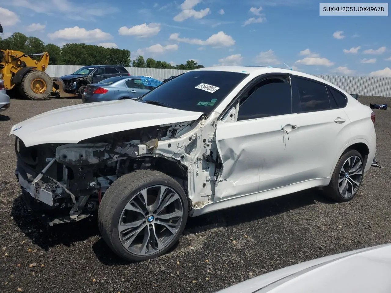2018 BMW X6 xDrive35I VIN: 5UXKU2C51J0X49678 Lot: 61449805
