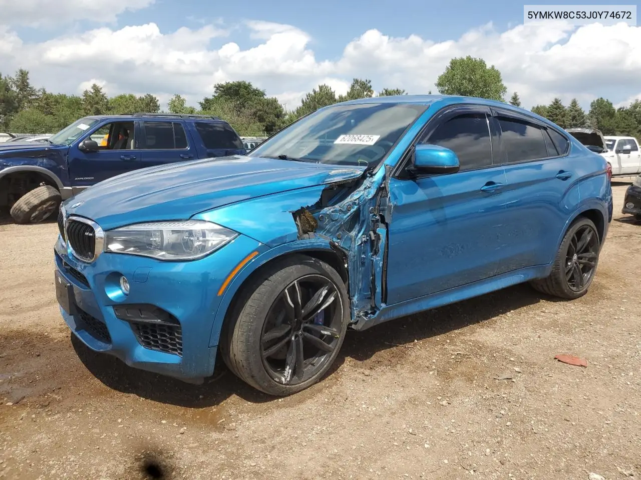 2018 BMW X6 M VIN: 5YMKW8C53J0Y74672 Lot: 62068425
