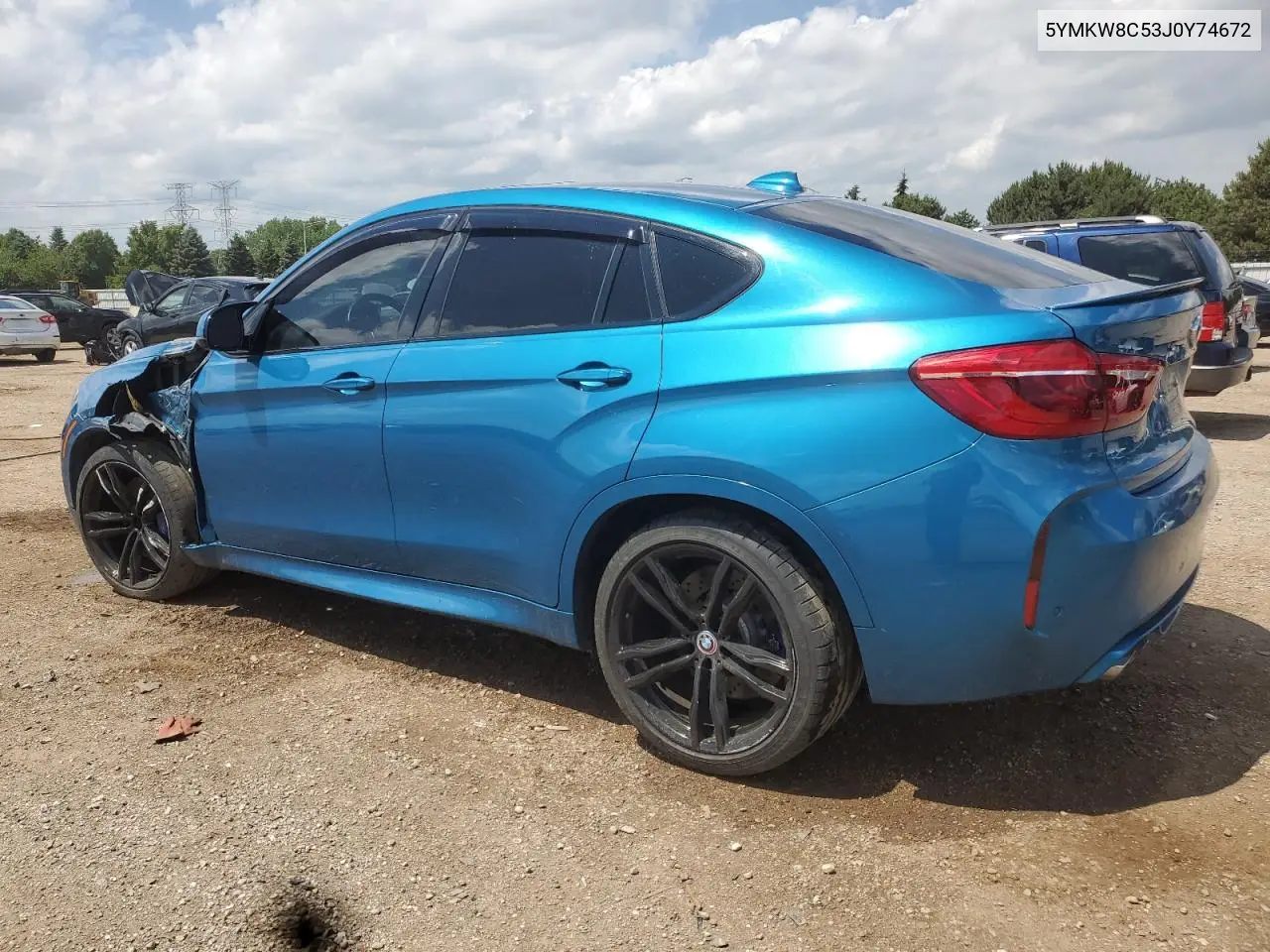 2018 BMW X6 M VIN: 5YMKW8C53J0Y74672 Lot: 62068425