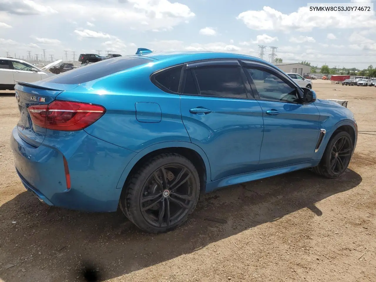 2018 BMW X6 M VIN: 5YMKW8C53J0Y74672 Lot: 62068425