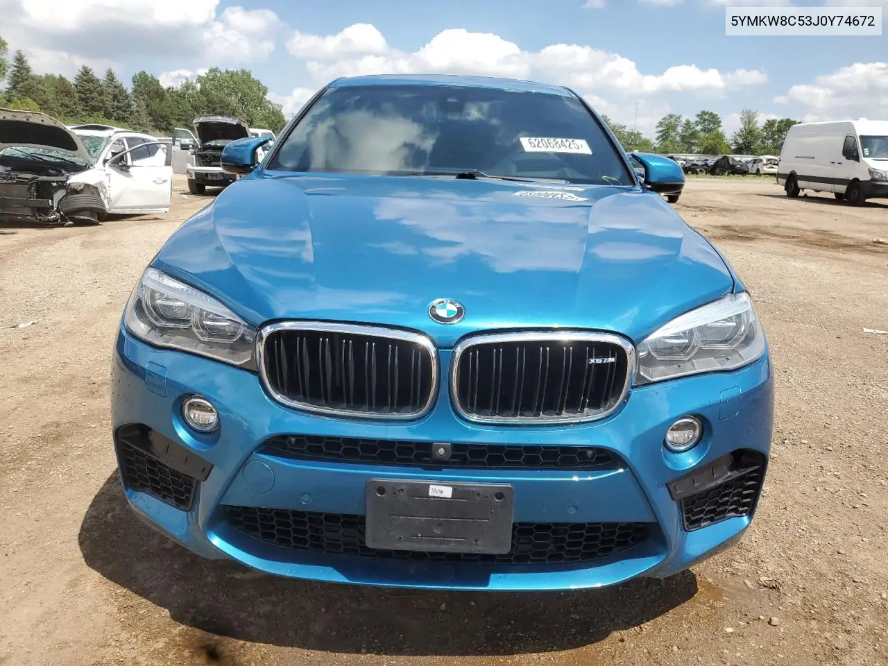 2018 BMW X6 M VIN: 5YMKW8C53J0Y74672 Lot: 62068425