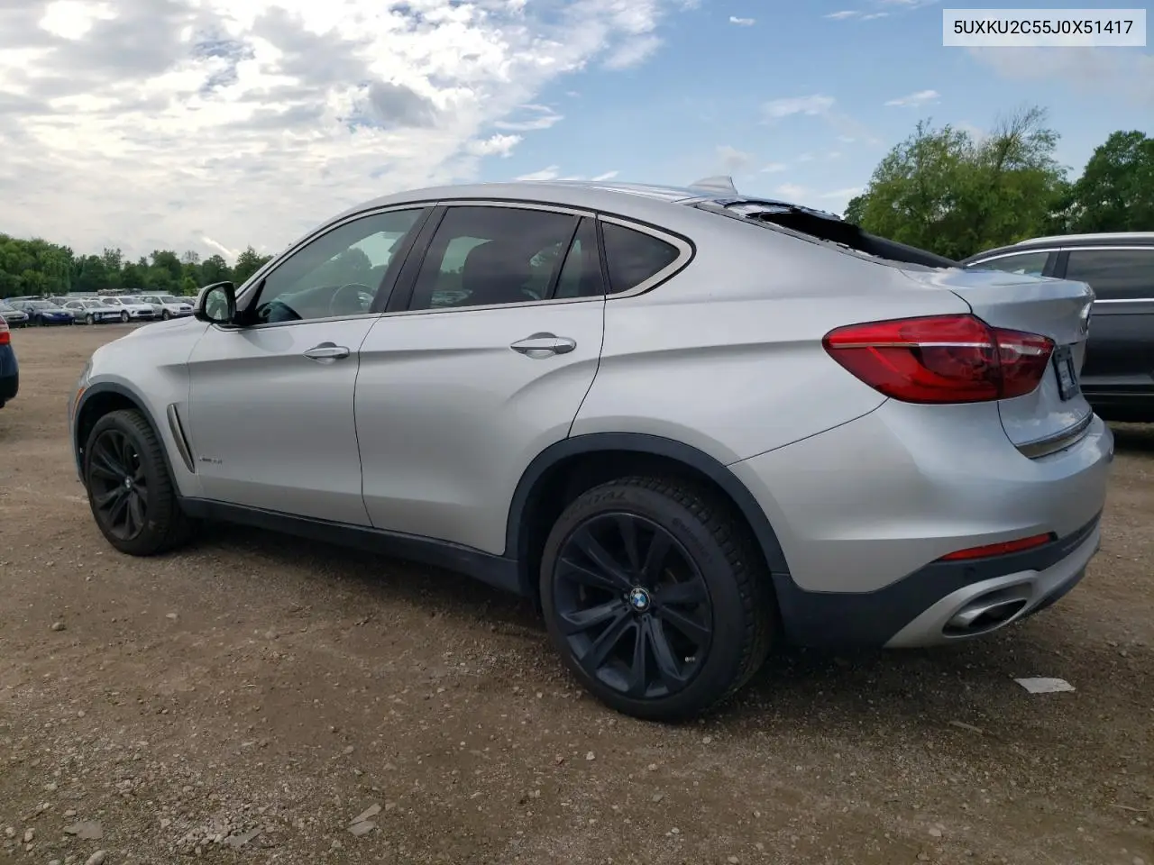 2018 BMW X6 xDrive35I VIN: 5UXKU2C55J0X51417 Lot: 62757965