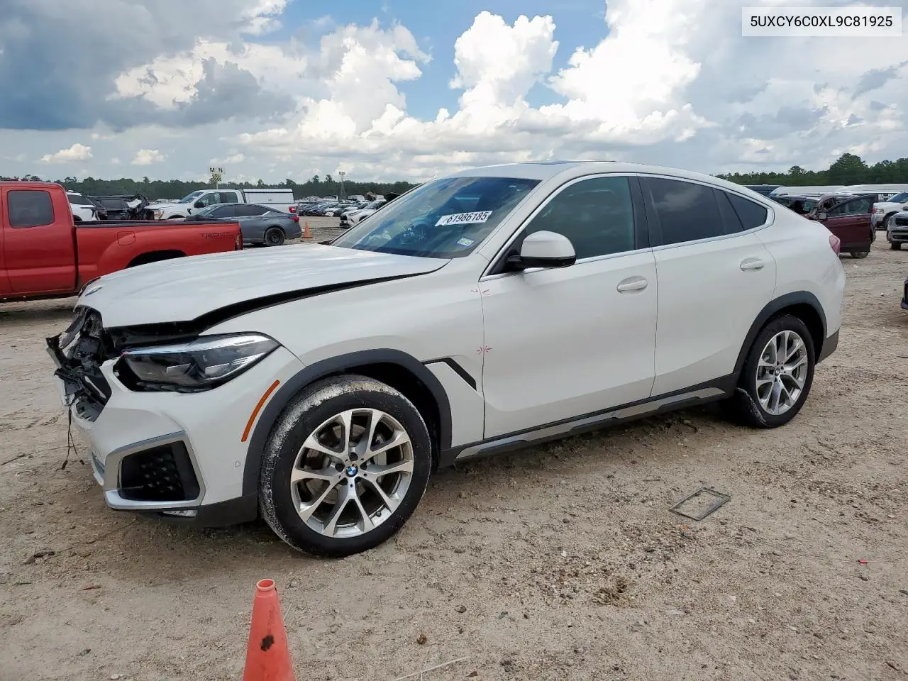 2020 BMW X6 xDrive40I VIN: 5UXCY6C0XL9C81925 Lot: 61986185