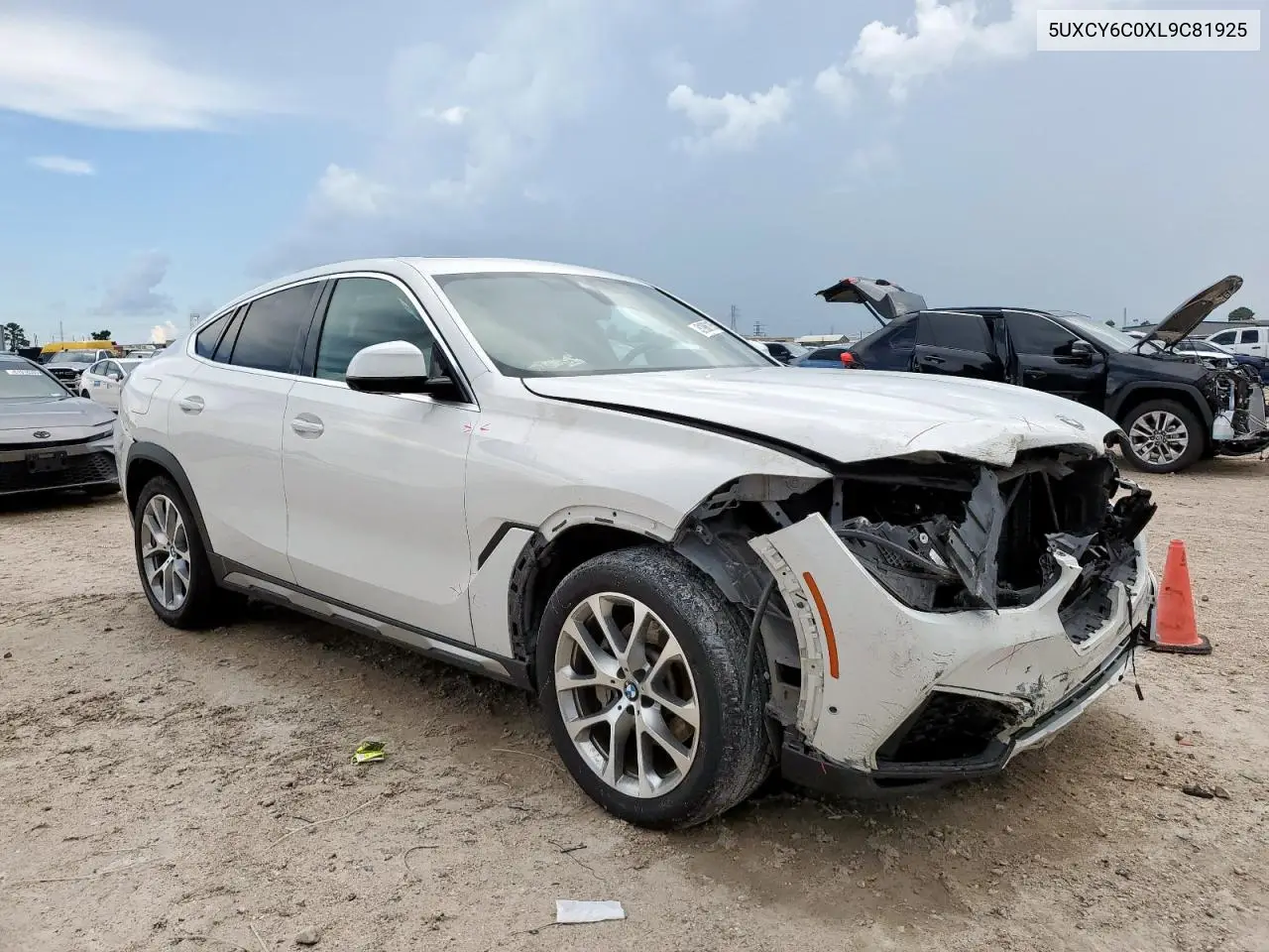 2020 BMW X6 xDrive40I VIN: 5UXCY6C0XL9C81925 Lot: 61986185