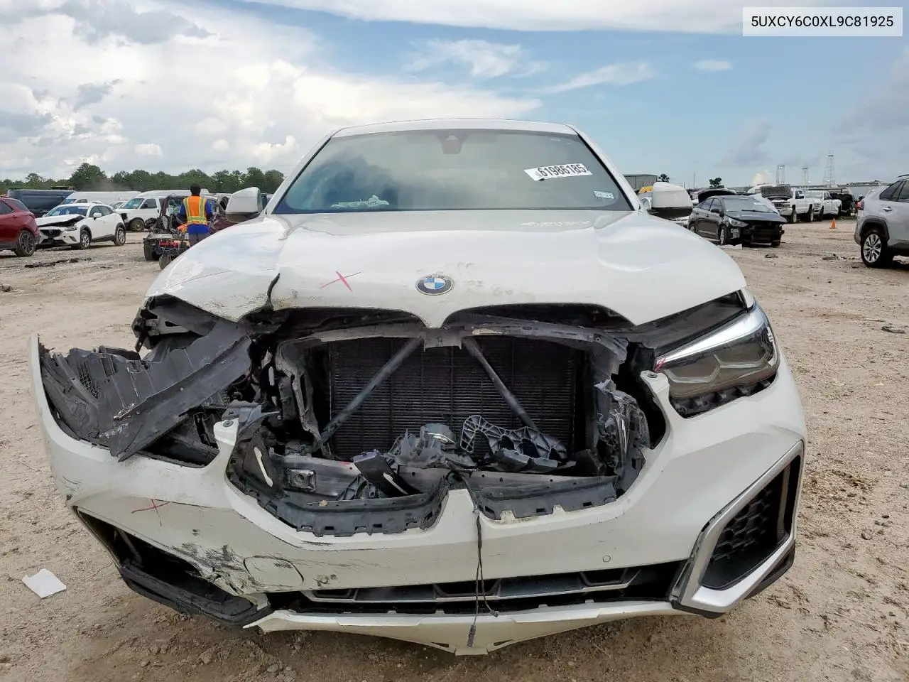2020 BMW X6 xDrive40I VIN: 5UXCY6C0XL9C81925 Lot: 61986185
